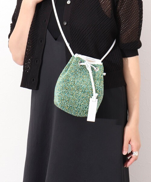 marco masi(マルコマージ)の「【MARCO MASI/ マルコマージ】リゾキンチャクショルダーバッグ(ショルダーバッグ・レディース・グリーン系その他3/ピンク系その他3・FREE)」の1枚目の写真