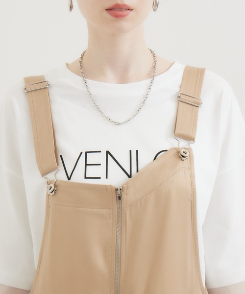 DOLLUPOOPS(ドールアップウップス)の「doll up oops アシメフロントZIPオールインワン(ジャンパースカート・レディース・キャメル/ブラック・FREE)」の7枚目の写真