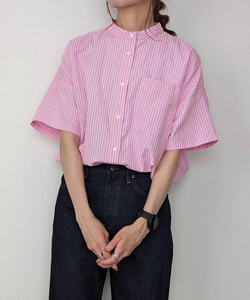 CPタイプライターバンドカラーシャツ｜BIGI online store - ビギ