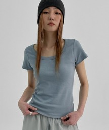 BLACKUP | [MADE] ポプニUネック半袖Tシャツ(Tシャツ/カットソー)