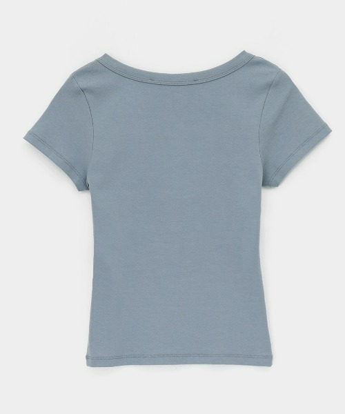 [MADE]ポプニUネック半袖Tシャツ