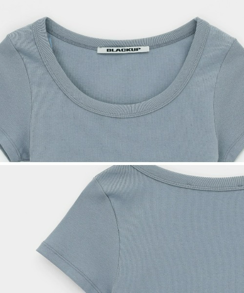[MADE]ポプニUネック半袖Tシャツ