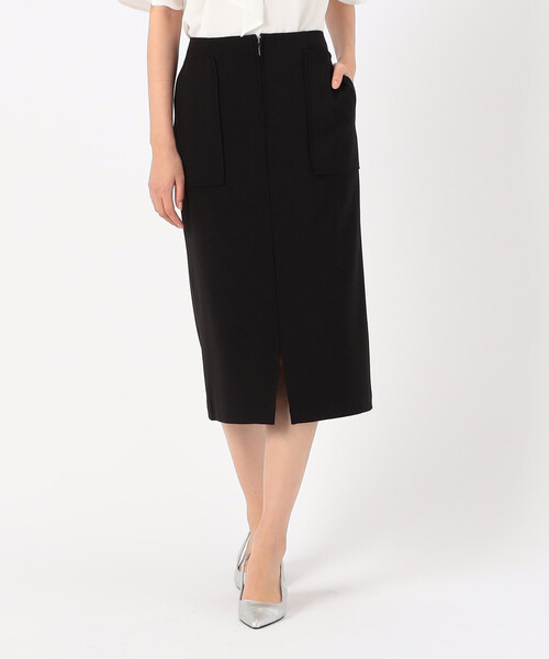 COMME CA MODELS（コムサモデルズ）の「ポリエステルドライツイル タイトスカート（スカート・レディース・カーキ/ブラック・X-SMALL/X-LARGE/LARGE/MEDIUM/SMALL）」の5枚目の写真