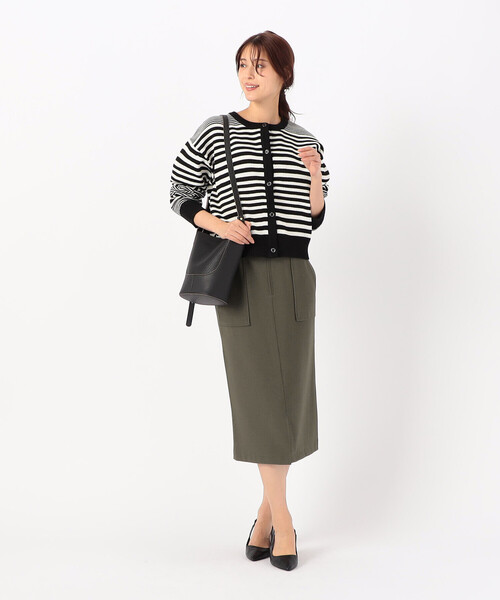 COMME CA MODELS（コムサモデルズ）の「ポリエステルドライツイル タイトスカート（スカート・レディース・カーキ/ブラック・X-SMALL/X-LARGE/LARGE/MEDIUM/SMALL）」の7枚目の写真