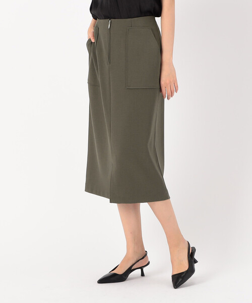 COMME CA MODELS（コムサモデルズ）の「ポリエステルドライツイル タイトスカート（スカート・レディース・カーキ/ブラック・X-SMALL/X-LARGE/LARGE/MEDIUM/SMALL）」の9枚目の写真