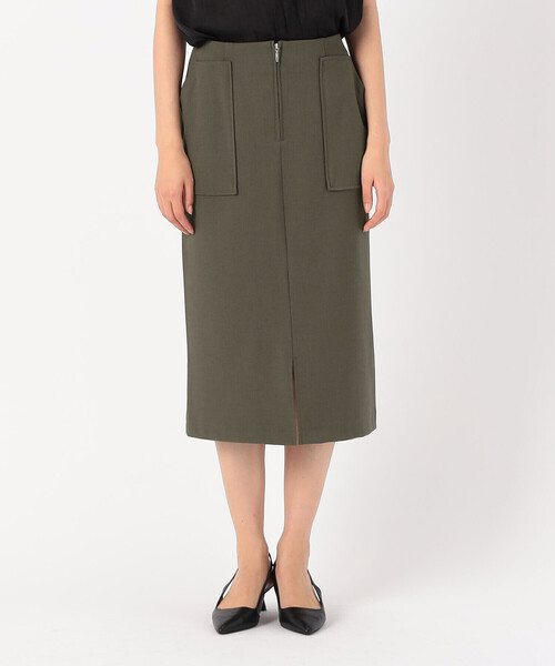 COMME CA MODELS（コムサモデルズ）の「ポリエステルドライツイル タイトスカート（スカート・レディース・カーキ/ブラック・X-SMALL/X-LARGE/LARGE/MEDIUM/SMALL）」の10枚目の写真