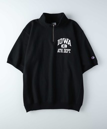 【Champion】ハンソデハーフジップ