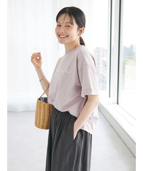 CRAFT STANDARD BOUTIQUE（クラフトスタンダードブティック）の「Pluie de Tee（Tシャツ/カットソー・レディース・ホワイト/ブラック/ピンク/グリーン・FREE）」の7枚目の写真