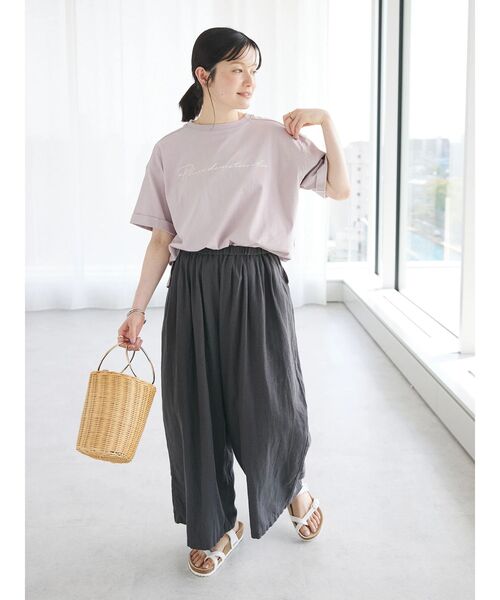 CRAFT STANDARD BOUTIQUE（クラフトスタンダードブティック）の「Pluie de Tee（Tシャツ/カットソー・レディース・ホワイト/ブラック/ピンク/グリーン・FREE）」の10枚目の写真