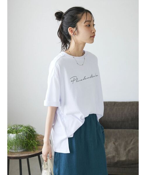 CRAFT STANDARD BOUTIQUE（クラフトスタンダードブティック）の「Pluie de Tee（Tシャツ/カットソー・レディース・ホワイト/ブラック/ピンク/グリーン・FREE）」の15枚目の写真