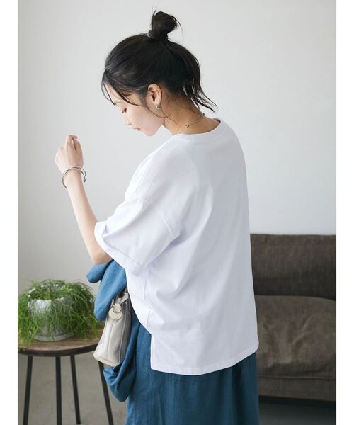 CRAFT STANDARD BOUTIQUE（クラフトスタンダードブティック）の「Pluie de Tee（Tシャツ/カットソー・レディース・ホワイト/ブラック/ピンク/グリーン・FREE）」の16枚目の写真