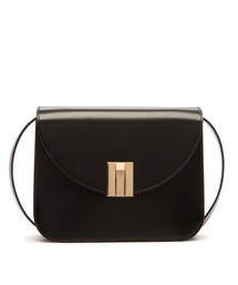 バリー☆OLLAM STACHEL S ブラックレザーショルダーバッグ セール】OLLAM SATCHEL S（ショルダーバッグ）｜BALLY（バリー