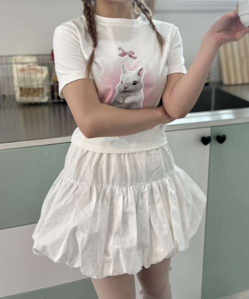 ipugo(イプゴ)の「ipugo/イプゴ バルーンスカート(スカート・レディース・ブラック/アイボリー・FREE)」の15枚目の写真