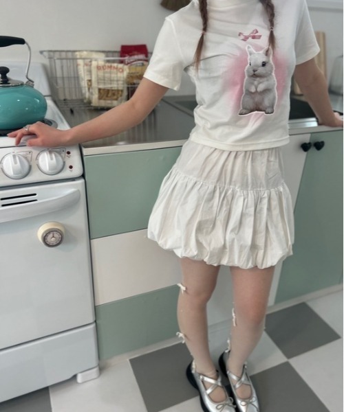 ipugo(イプゴ)の「ipugo/イプゴ バルーンスカート(スカート・レディース・ブラック/アイボリー・FREE)」の18枚目の写真