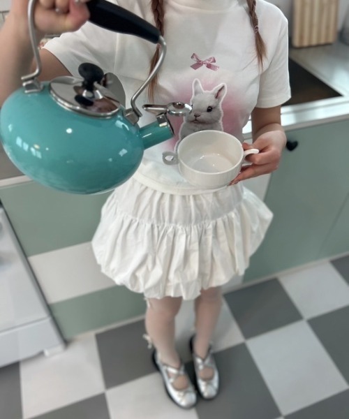 ipugo(イプゴ)の「ipugo/イプゴ バルーンスカート(スカート・レディース・ブラック/アイボリー・FREE)」の17枚目の写真