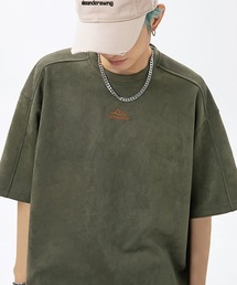 aimoha | aimoha outdoorユニセックス　スエード　刺繍Tシャツ (SS)(Tシャツ/カットソー)