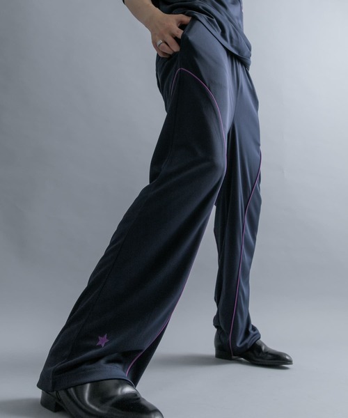 SENSE OF PLACE by URBAN RESEARCH（センスオブプレイスバイアーバンリサーチ）の「『別注』SHUHEI KOKI×SENSE OF PLACE　トラックパンツ（その他パンツ・メンズ・ブラック/ネイビー/ライトブルー・MEDIUM/LARGE）」の5枚目の写真