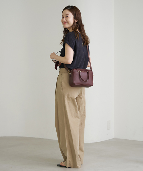 Manuel MILANO/マニュエルミラノ 別注 レザーバッグ MIDI