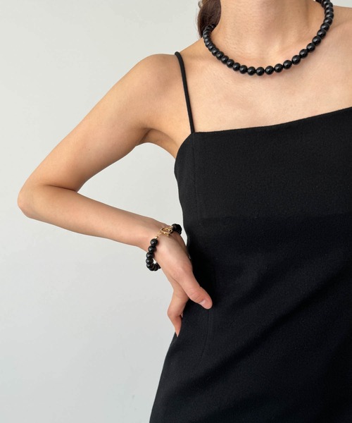 CANAL JEAN（キャナルジーン）の「diggity　ビーズブレスレット（ブレスレット・レディース・ネイビー/レッド/ブラック/クリア・ONE SIZE）」の9枚目の写真