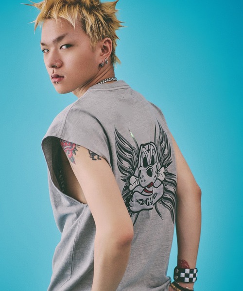 【セール】『GALFY/ガルフィー』ゴリ厨二タンク（Tシャツ/カットソー）｜GALFY（ガルフィー）