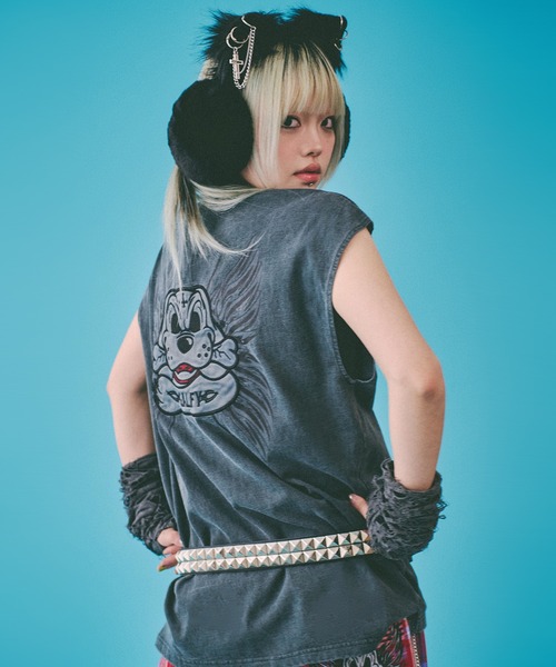 【セール】『GALFY/ガルフィー』ゴリ厨二タンク（Tシャツ/カットソー）｜GALFY（ガルフィー）