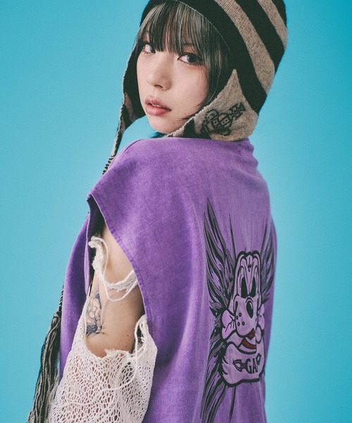 【セール】『GALFY/ガルフィー』ゴリ厨二タンク（Tシャツ/カットソー）｜GALFY（ガルフィー）