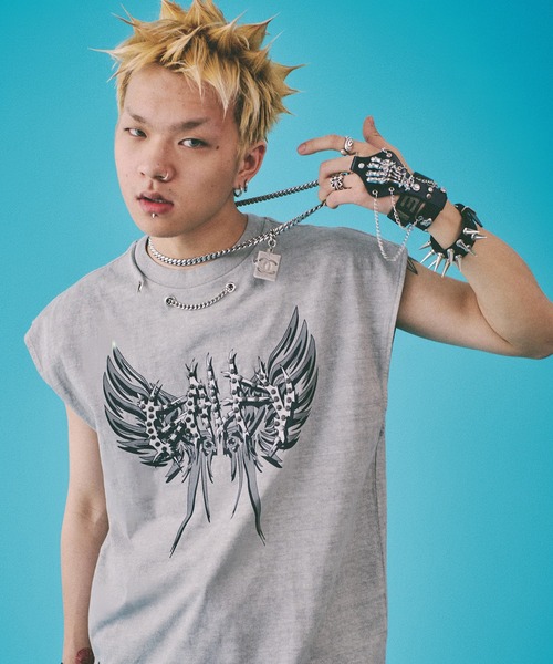 【セール】『GALFY/ガルフィー』ゴリ厨二タンク（Tシャツ/カットソー）｜GALFY（ガルフィー）