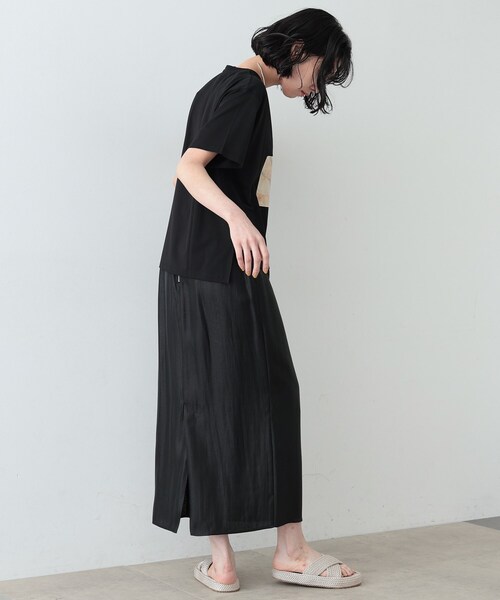 GALLEST（ギャレスト）の「◆アートプリントTシャツ（Tシャツ/カットソー・レディース・ホワイト/ブラック・38）」の4枚目の写真