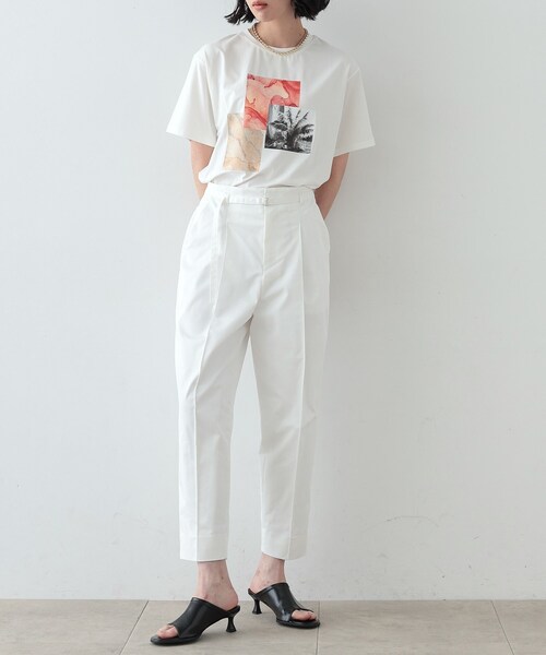 GALLEST（ギャレスト）の「◆アートプリントTシャツ（Tシャツ/カットソー・レディース・ホワイト/ブラック・38）」の10枚目の写真