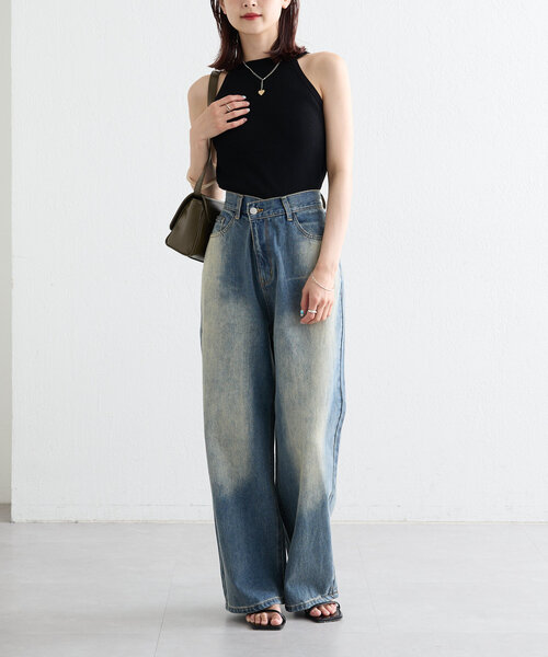 mystic（ミスティック）の「【3色展開】アメスリニットタンク（タンクトップ・レディース・ブラウン/ブラック/アイボリー・FREE）」の16枚目の写真