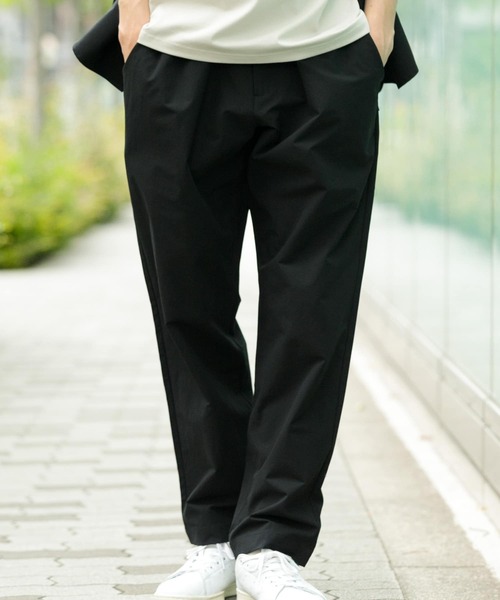 ITEMS URBANRESEARCH（アイテムズ アーバンリサーチ）の「二重織 半袖シャツ+パンツ 2セット（セットアップ・メンズ・ブラック/カーキ・MEDIUM/LARGE）」の8枚目の写真