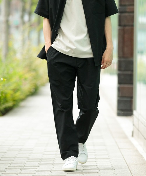 ITEMS URBANRESEARCH（アイテムズ アーバンリサーチ）の「二重織 半袖シャツ+パンツ 2セット（セットアップ・メンズ・ブラック/カーキ・MEDIUM/LARGE）」の10枚目の写真