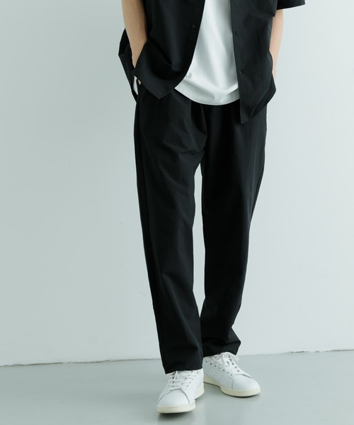 ITEMS URBANRESEARCH（アイテムズ アーバンリサーチ）の「二重織 半袖シャツ+パンツ 2セット（セットアップ・メンズ・ブラック/カーキ・MEDIUM/LARGE）」の14枚目の写真