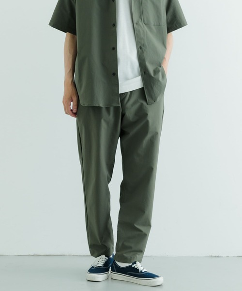 ITEMS URBANRESEARCH（アイテムズ アーバンリサーチ）の「二重織 半袖シャツ+パンツ 2セット（セットアップ・メンズ・ブラック/カーキ・MEDIUM/LARGE）」の22枚目の写真