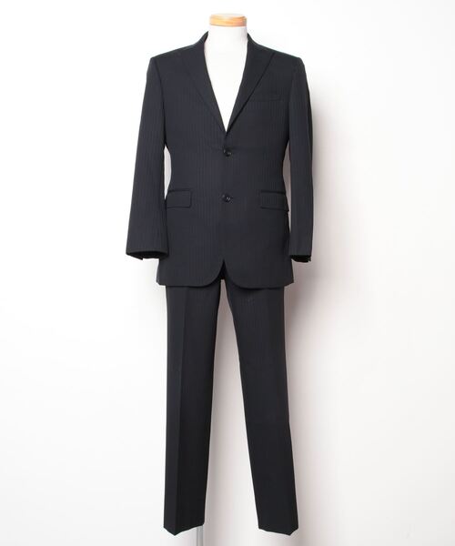 バーバリー BURBERRY スーツ バーバリー ストライプの黒スーツ(ノバ