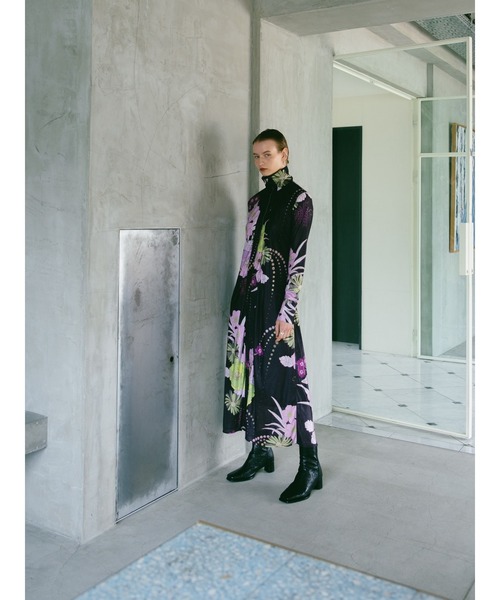 sahara（サハラ）の「Flower Zip Dress/フラワージップワンピース  