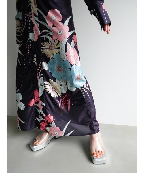 sahara（サハラ）の「Flower Zip Dress/フラワージップワンピース  