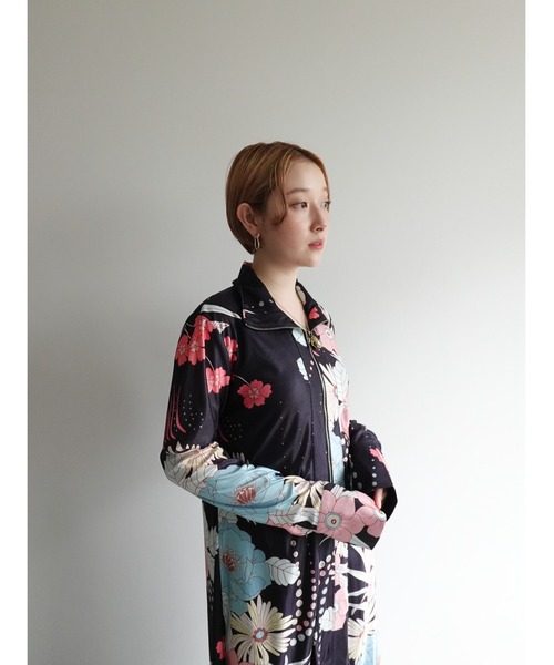 sahara（サハラ）の「Flower Zip Dress/フラワージップワンピース  