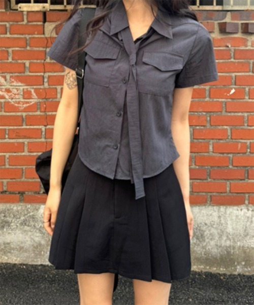 タイポケット半袖シャツ（シャツ/ブラウス）｜by muni:r（バイ ムニール）