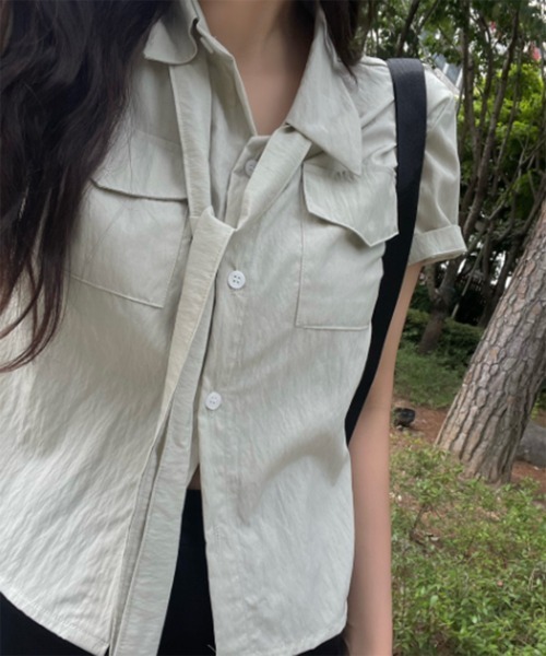 タイポケット半袖シャツ（シャツ/ブラウス）｜by muni:r（バイ ムニール）