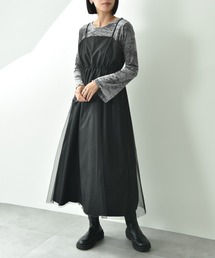 INTERPLANET | ナイロンチュール重ねジャンスカ(ジャンパースカート)