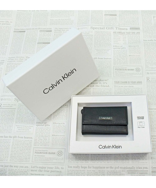 Calvin Klein(カルバン・クライン)の「CK ワンポイント6連フック レザーキーケース Key Case(キーケース/キーアクセサリー・メンズ・ブラック系2/ブラック系1/ブラック系3・F)」の3枚目の写真