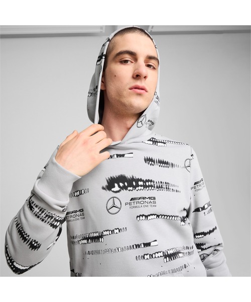 セール】PUMA プーマ メンズ メルセデス MAPF1 AOP ロゴ フーディー 
