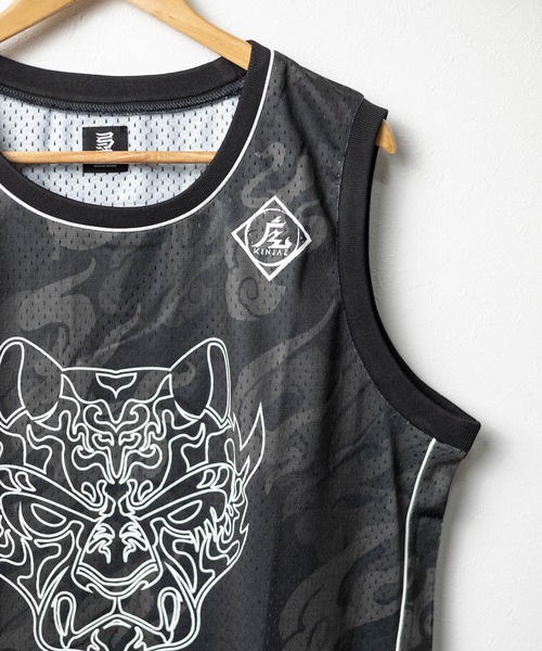sunny branch(サニーブランチ)の「★KINJAZ★MESH Basket Shirt(タンクトップ・メンズ・ブラック・LARGE/MEDIUM)」の2枚目の写真
