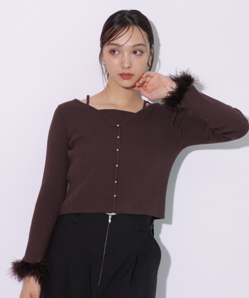 Rirandture,ファースリーブレイヤードプルオーバー - WEAR 