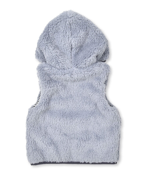 BeBe(ベベ)の「シープボアフード付きジップベスト(80~90cm)(ベスト・キッズ・ブルー/オフホワイト・FREE)」の12枚目の写真