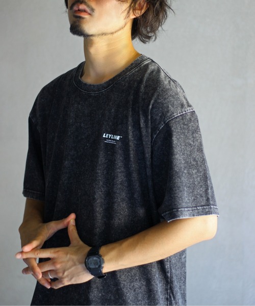 【Leyline】ウォッシュ加工Tシャツ「Stone wash tee」（Tシャツ/カットソー）｜Leyline（レイライン）