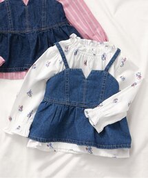 デニムビスチェ&チュニックセット