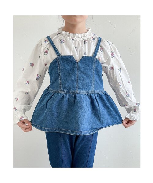 apres les cours（アプレレクール）の「デニムビスチェ&チュニックセット（ベスト・キッズ・その他3/ピンク・110/100/90/80/140/130/120）」の20枚目の写真