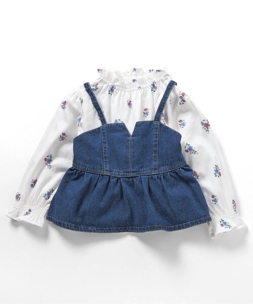 apres les cours（アプレレクール）の「デニムビスチェ&チュニックセット（ベスト・キッズ・その他3/ピンク・110/100/90/80/140/130/120）」の14枚目の写真